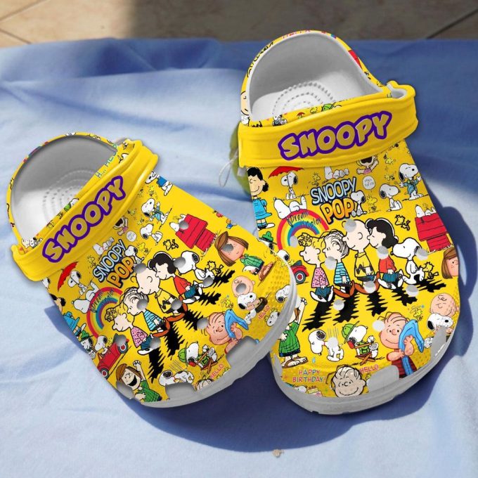New Design Cartoon Peanuts Snoopy Clogs, Soft And Lightweight Clogs For Outdoor Activity