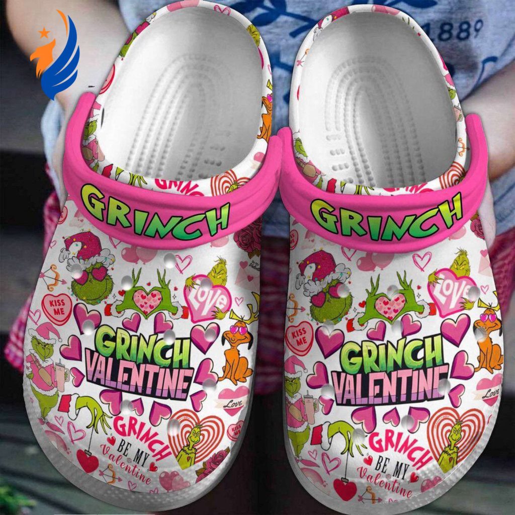 New Design Of Beautiful Grinch Valentine Sweet Clogs, Perfect Valentine Gift For Couple! New Design Of Beautiful Grinch Valentine Sweet Clogs, Perfect Valentine Gift For Couple!