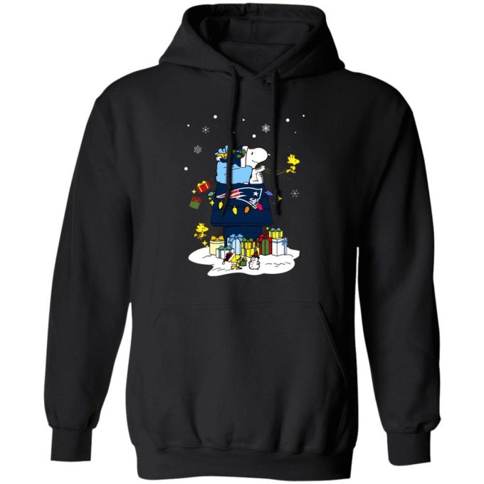 Get Festive with New England Patriots Santa Snoopy Merry Christmas Shirt Get Festive with New England Patriots Santa Snoopy Merry Christmas Shirt