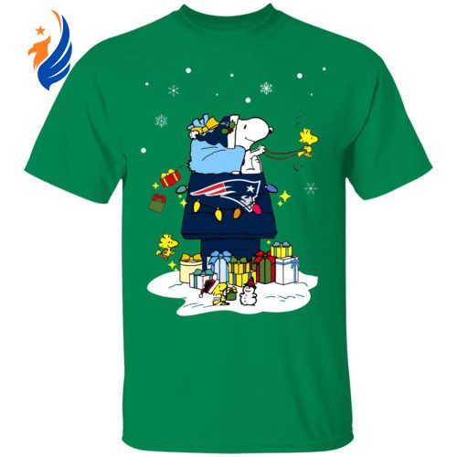 Get Festive with New England Patriots Santa Snoopy Merry Christmas Shirt Get Festive with New England Patriots Santa Snoopy Merry Christmas Shirt
