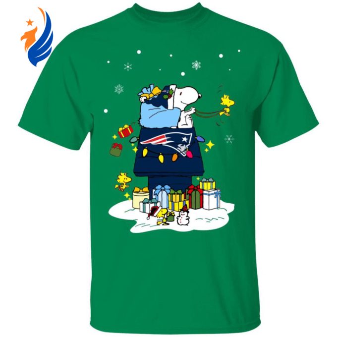 Get Festive with New England Patriots Santa Snoopy Merry Christmas Shirt Get Festive with New England Patriots Santa Snoopy Merry Christmas Shirt