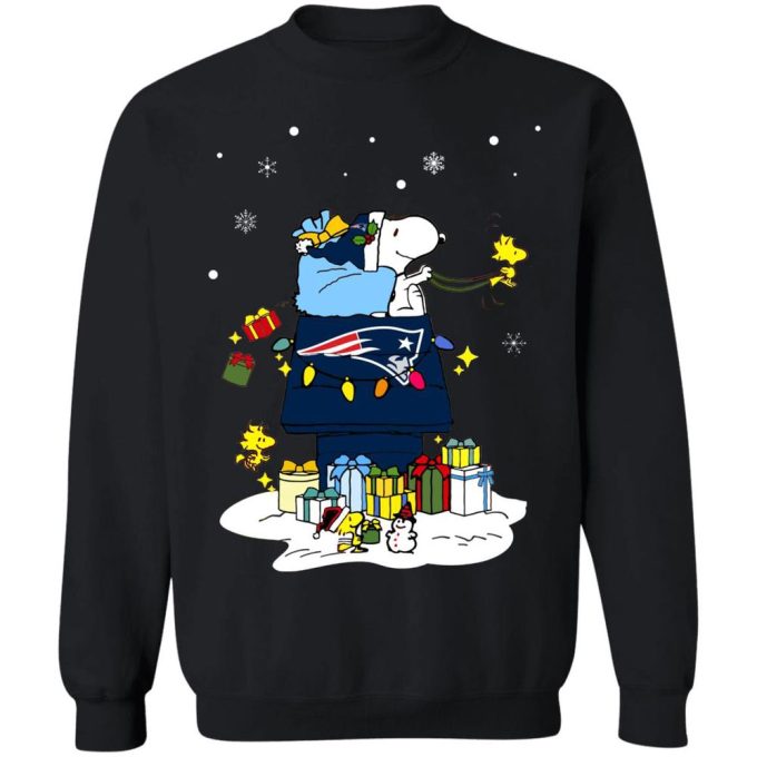 Get Festive with New England Patriots Santa Snoopy Merry Christmas Shirt Get Festive with New England Patriots Santa Snoopy Merry Christmas Shirt