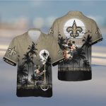 Get the Ultimate New Orleans Saints Mickey and Beach Night Hawaiian Shirt – Perfect for Game Day or Vacation!