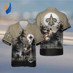 Get the Ultimate New Orleans Saints Mickey and Beach Night Hawaiian Shirt – Perfect for Game Day or Vacation!