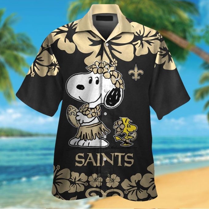 Stylish New Orleans Saints & Snoopy Hawaiian Shirt – Limited Edition Design #3