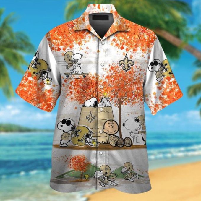 Shop the New Orleans Saints & Snoopy Hawaiian Shirt – Perfect for NFL Fans & Peanuts Enthusiasts!