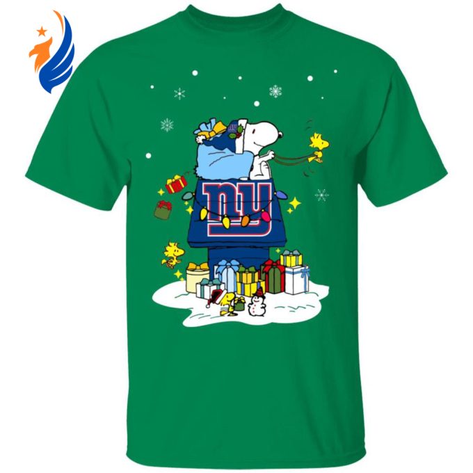 Shop the New York Giants Santa Snoopy Christmas Shirt for Festive NFL Fans Shop the New York Giants Santa Snoopy Christmas Shirt for Festive NFL Fans