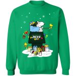 New York Jets Santa Snoopy Christmas Shirt – Festive NFL Gear for Jets Fans New York Jets Santa Snoopy Christmas Shirt – Festive NFL Gear for Jets Fans