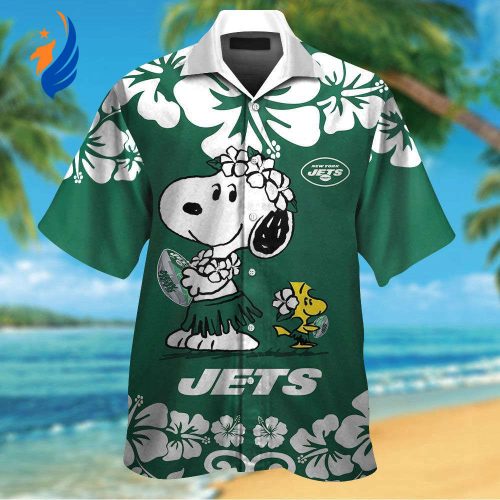 New York Jets & Snoopy Hawaiian Shirt #2: Show Your Team Spirit with this Fun NFL & Peanuts Collaboration! New York Jets & Snoopy Hawaiian Shirt #2: Show Your Team Spirit with this Fun NFL & Peanuts Collaboration!