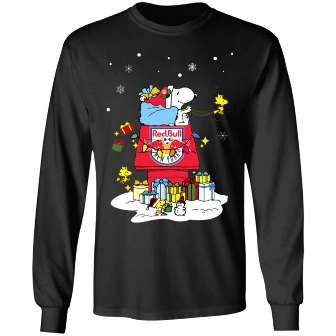 Christmas Cheer with New York Red Bulls: Santa Snoopy Shirt