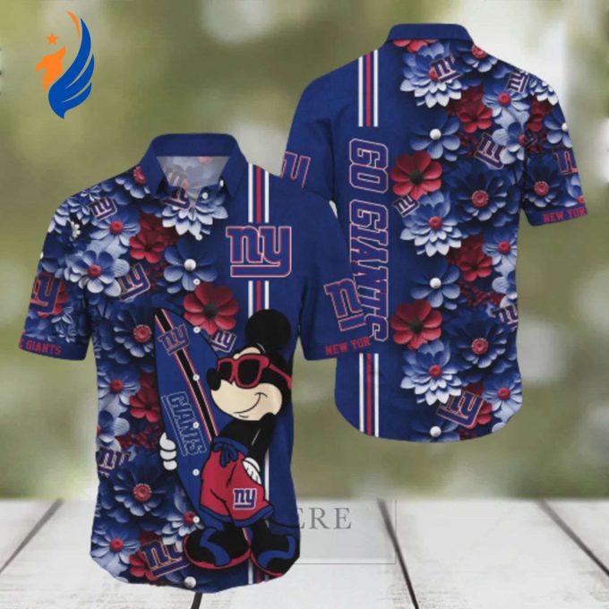 Stylish and Fun New York Giants Aloha Mickey Hawaiian Shirt – Perfect for Football Fans! Stylish and Fun New York Giants Aloha Mickey Hawaiian Shirt – Perfect for Football Fans!