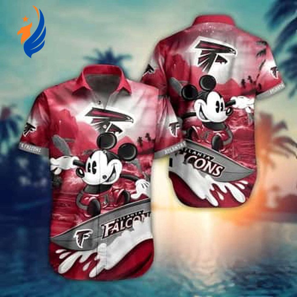 NFL Atlanta Falcons Hawaiian Shirt – Cool Mickey Mouse Beach Lovers Gift NFL Atlanta Falcons Hawaiian Shirt – Cool Mickey Mouse Beach Lovers Gift