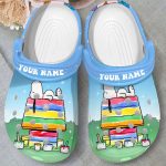 Nice Design Of Snoopy And Colorful Paints Clogs For Kids And Adults Nice Design Of Snoopy And Colorful Paints Clogs For Kids And Adults
