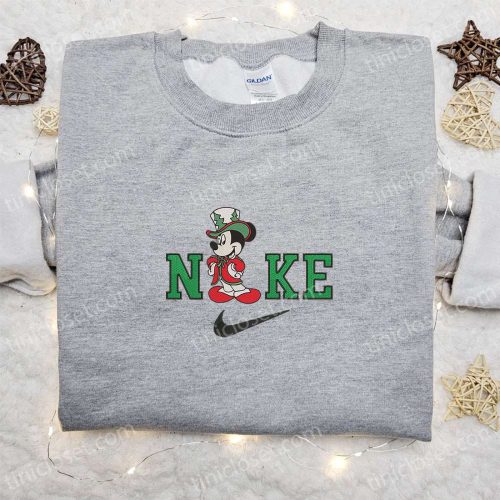Nike Christmas x Elegant Mickey Mouse Embroidered Sweatshirt – Best Movie Christmas Gift Ideas