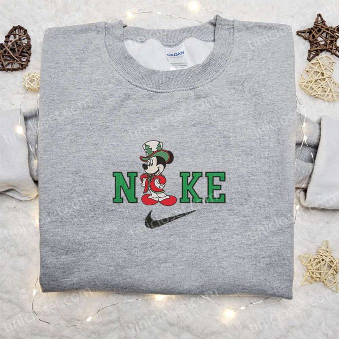 Nike Christmas x Elegant Mickey Mouse Embroidered Sweatshirt – Best Movie Christmas Gift Ideas