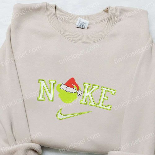 Nike Christmas x Mickey Grinches Sweatshirt – Festive Movie Embroidered Shirt for Best Gift Ideas Nike Christmas x Mickey Grinches Sweatshirt – Festive Movie Embroidered Shirt for Best Gift Ideas