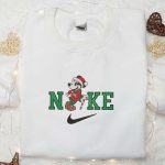Nike Christmas x Mickey Mouse Candy Cane Embroidered Sweatshirt & Shirt: Best Gift Ideas for Movie-Themed Christmas Nike Christmas x Mickey Mouse Candy Cane Embroidered Sweatshirt & Shirt: Best Gift Ideas for Movie-Themed Christmas