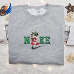 Nike Christmas x Mickey Mouse Embroidered Sweatshirt: Best Disney Characters Shirt for Perfect Christmas Gift Nike Christmas x Mickey Mouse Embroidered Sweatshirt: Best Disney Characters Shirt for Perfect Christmas Gift