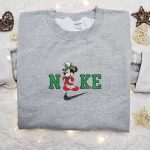 Nike Christmas x Mickey Mouse Embroidered Sweatshirt: Best Disney Characters Shirt for Perfect Christmas Gift Nike Christmas x Mickey Mouse Embroidered Sweatshirt: Best Disney Characters Shirt for Perfect Christmas Gift