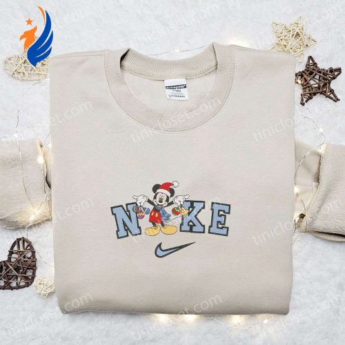 Nike Christmas x Mickey Ornaments Sweatshirt: Disney Characters Movie Merry Christmas Shirt Perfect Gift Idea