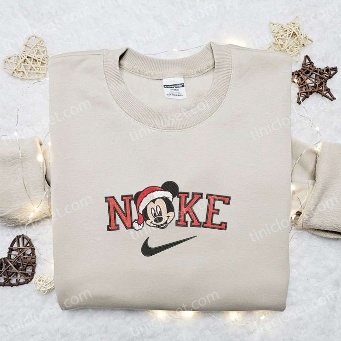 Nike Christmas x Mickey Xmas Hat Embroidered Sweatshirt & Shirt: Best Gift Ideas for a Festive Xmas