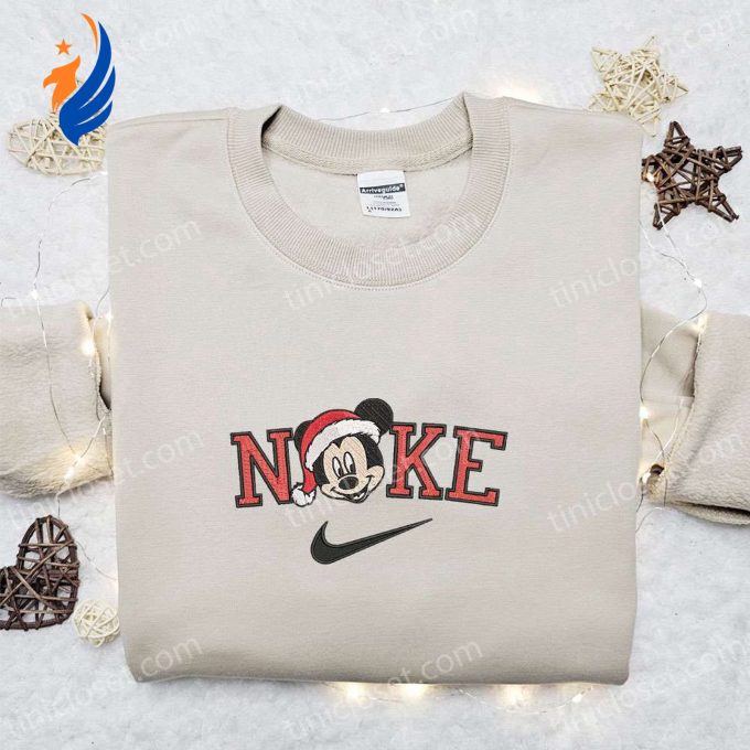 Nike Christmas x Mickey Xmas Hat Embroidered Sweatshirt & Shirt: Best Gift Ideas for a Festive Xmas Nike Christmas x Mickey Xmas Hat Embroidered Sweatshirt & Shirt: Best Gift Ideas for a Festive Xmas