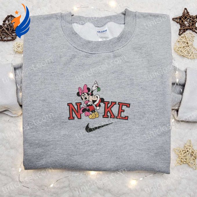 Nike Christmas x Minnie & Mickey Cartoon Sweatshirt: Festive Disney Characters Movie Embroidered Shirt – Perfect Christmas Gift Nike Christmas x Minnie & Mickey Cartoon Sweatshirt: Festive Disney Characters Movie Embroidered Shirt – Perfect Christmas Gift