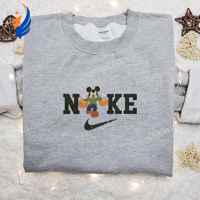 Nike Halloween x Mickey Frankenstein Sweatshirt: Best Walt Disney Characters Embroidered Shirt Perfect Halloween Gift Idea Nike Halloween x Mickey Frankenstein Sweatshirt: Best Walt Disney Characters Embroidered Shirt Perfect Halloween Gift Idea