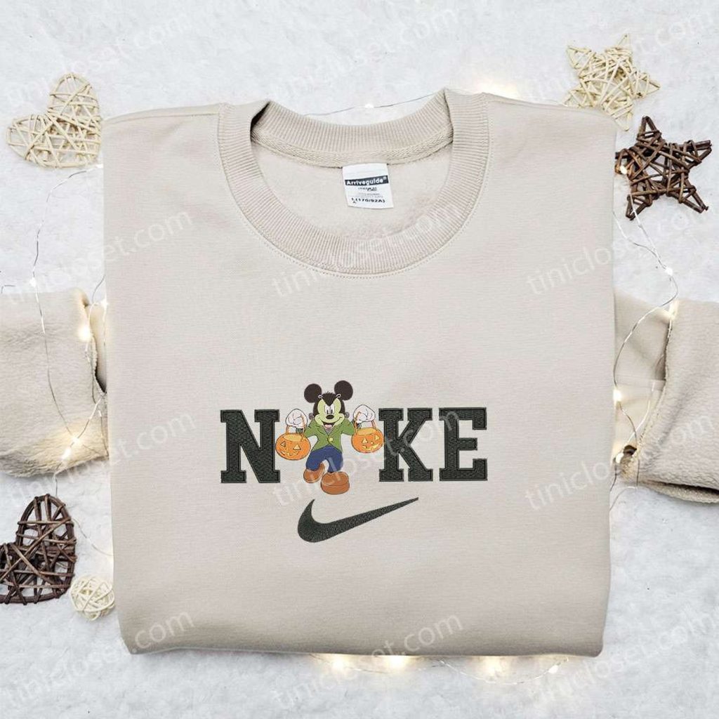 Nike Halloween x Mickey Frankenstein Sweatshirt: Best Walt Disney Characters Embroidered Shirt Perfect Halloween Gift Idea Nike Halloween x Mickey Frankenstein Sweatshirt: Best Walt Disney Characters Embroidered Shirt Perfect Halloween Gift Idea