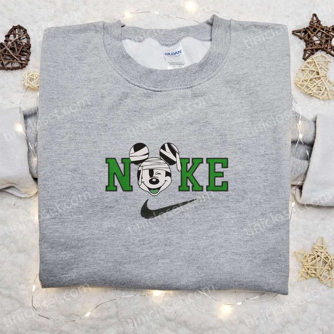 Nike Halloween x Mickey Mouse Head Mummy Embroidered Sweatshirt: Disney Halloween Shirt – Best Gift Ideas