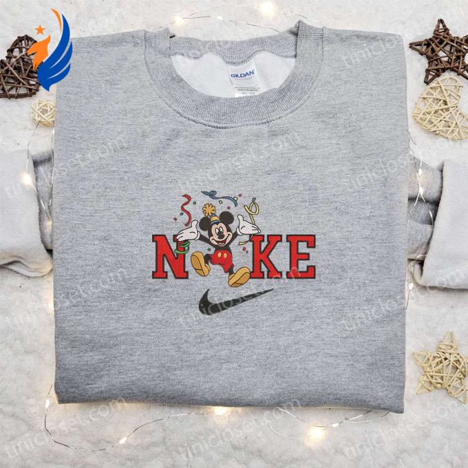 Nike x Christmas Mickey Embroidered Sweatshirt: Merry Disney Characters Movie Shirt Best Christmas Gift Ideas Nike x Christmas Mickey Embroidered Sweatshirt: Merry Disney Characters Movie Shirt Best Christmas Gift Ideas