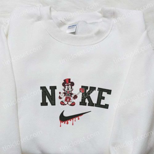 Spooktacular Nike x Halloween Mickey Embroidered Shirt – Disney Inspired Halloween Attire Spooktacular Nike x Halloween Mickey Embroidered Shirt – Disney Inspired Halloween Attire