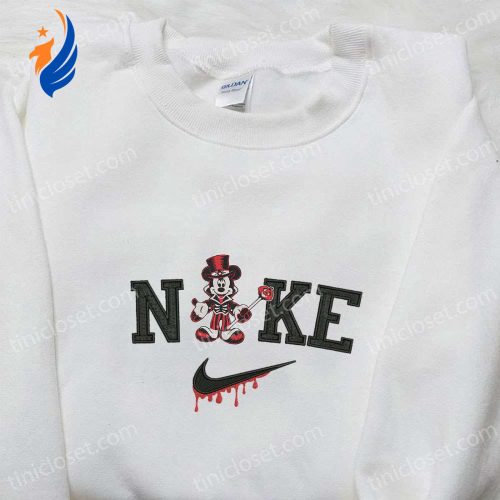 Spooktacular Nike x Halloween Mickey Embroidered Shirt – Disney Inspired Halloween Attire Spooktacular Nike x Halloween Mickey Embroidered Shirt – Disney Inspired Halloween Attire