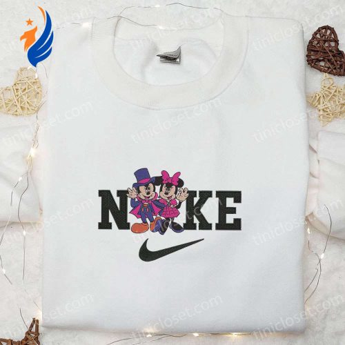 Spooky Style: Nike x Halloween Mickey Minnie Embroidered Shirt Sweatshirt & Hoodie Spooky Style: Nike x Halloween Mickey Minnie Embroidered Shirt Sweatshirt & Hoodie