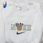 Spooky Stylish: Nike x Halloween Mickey Minnie Witches Embroidered Shirt Disney Hoodie & Nike Inspired Sweatshirt Spooky Stylish: Nike x Halloween Mickey Minnie Witches Embroidered Shirt Disney Hoodie & Nike Inspired Sweatshirt