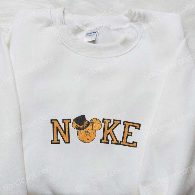 Spooky Style Alert: Nike x Halloween Mickey Mouse Head Shirt Disney Hoodie & Nike Inspired Sweatshirt