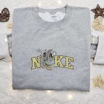 Spooky Nike x Halloween Mickey Witch Embroidered Shirt & Disney Hoodie Shop Nike Inspired Embroidered Sweatshirt