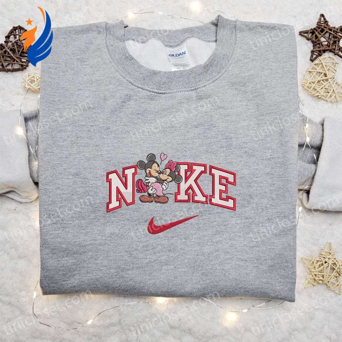 Nike x Mickey And Minnie Loving Embroidered Shirt & Disney Characters Hoodie: Best Valentine’s Day Gift Ideas Nike x Mickey And Minnie Loving Embroidered Shirt & Disney Characters Hoodie: Best Valentine’s Day Gift Ideas