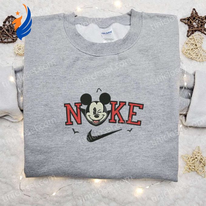 Nike x Mickey Dracula Embroidered Shirt: Disney Halloween Inspired Design Nike x Mickey Dracula Embroidered Shirt: Disney Halloween Inspired Design