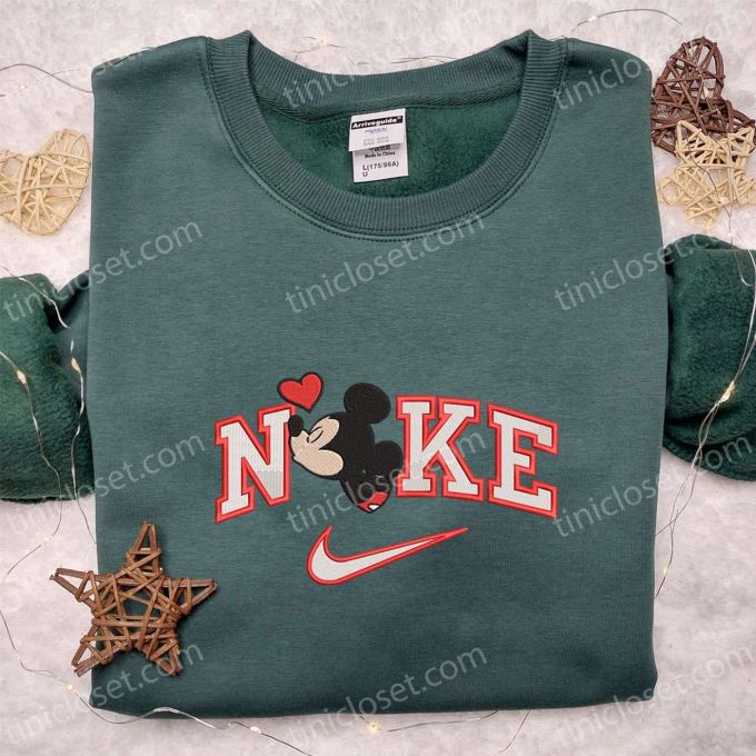Nike x Mickey Kiss Heart Embroidered Shirt & Disney Characters Hoodie: Perfect Valentine’s Day Gift Ideas