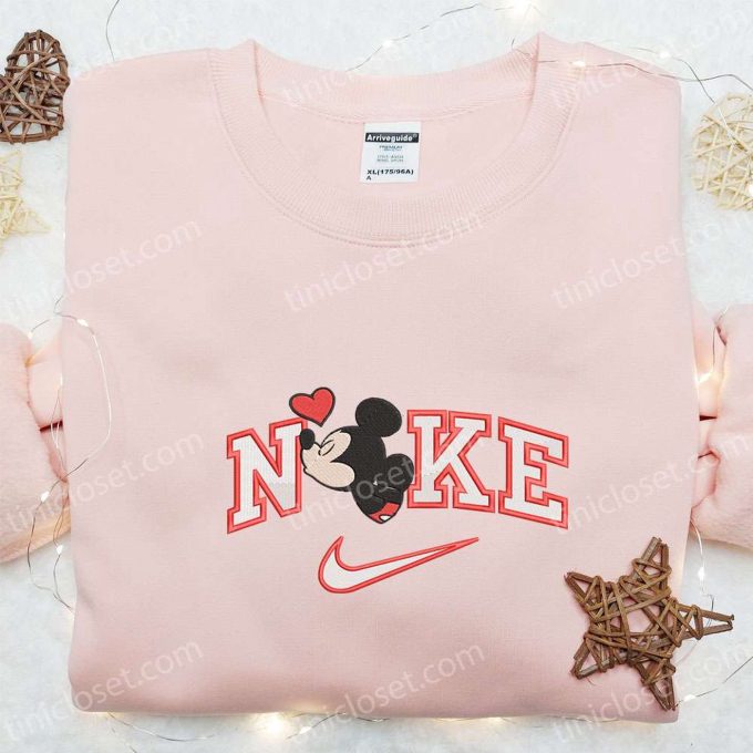 Nike x Mickey Kiss Heart Embroidered Shirt & Disney Characters Hoodie: Perfect Valentine’s Day Gift Ideas