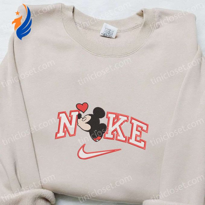 Nike x Mickey Kiss Heart Embroidered Shirt & Disney Characters Hoodie: Perfect Valentine’s Day Gift Ideas