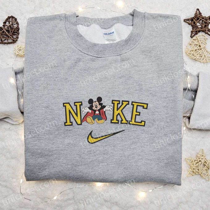 Nike x Mickey Magician Shirt Disney Halloween Hoodie & Inspired Sweatshirt Embroidered Collection