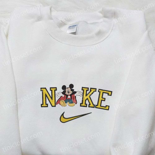 Magical Nike x Mickey Embroidered Shirt Disney Halloween Hoodie & Inspired Sweatshirt – Spooktacular Disney x Nike Collection