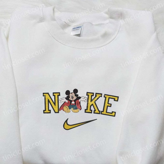 Magical Nike x Mickey Embroidered Shirt Disney Halloween Hoodie & Inspired Sweatshirt – Spooktacular Disney x Nike Collection