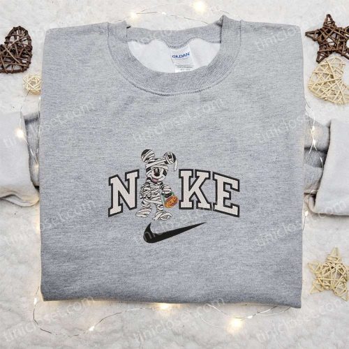 Nike x Mickey Mouse Mummy Embroidered Sweatshirt: Walt Disney Shirt Halloween Gift Ideas