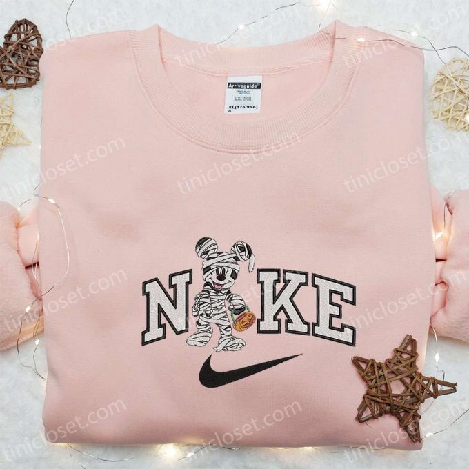 Nike x Mickey Mouse Mummy Embroidered Sweatshirt: Walt Disney Shirt Halloween Gift Ideas