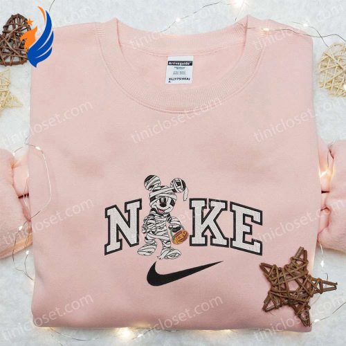 Nike x Mickey Mouse Mummy Embroidered Sweatshirt: Walt Disney Shirt Halloween Gift Ideas