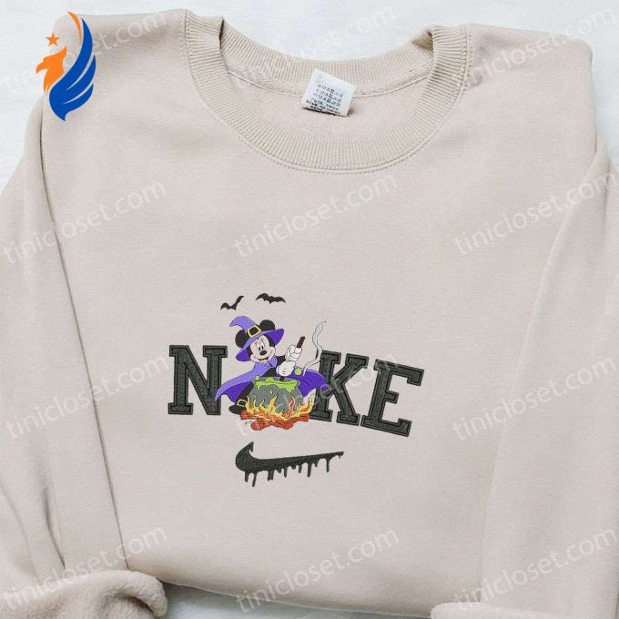 Nike x Mickey Mouse Witch Bat Sweatshirt Disney Characters T-shirt Custom Nike Embroidered Hoodie Nike x Mickey Mouse Witch Bat Sweatshirt Disney Characters T-shirt Custom Nike Embroidered Hoodie