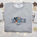 Nike x Mickey Stitch Changed Face Embroidered Shirt: Disney Halloween Inspired Design Nike x Mickey Stitch Changed Face Embroidered Shirt: Disney Halloween Inspired Design